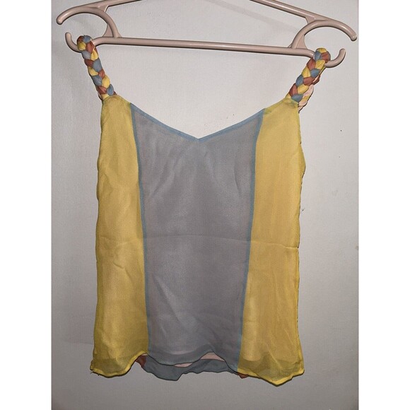 ELEY KISHIMOTO Camisole Summer Top Shirt Womens Colorful Sleeveless Strappy Sz 1 - Picture 4 of 6